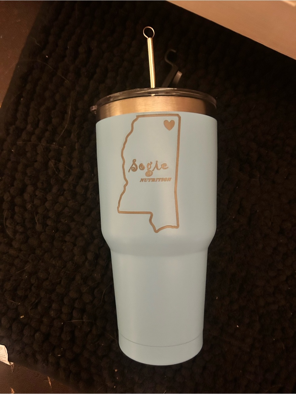 NEW NEVER USED Light Blue Insulated Tumbler